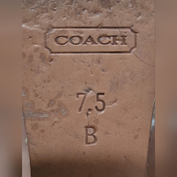 Coach Denim Peep Toe Espadrille Wedges - Picture 7 of 7